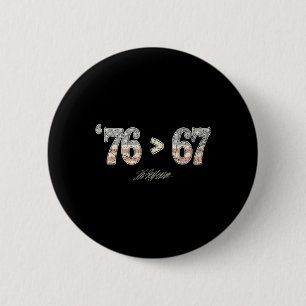 Chapa Redonda De 5 Cm 76 67 Thomas Jefferson Seis Siete 6 7 Meme Gen Alp