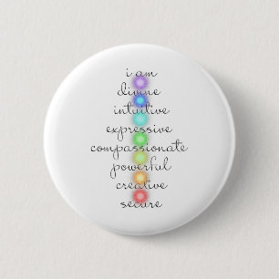 Chapa Redonda De 5 Cm 7 Chakras S Para Amantes Del Yoga