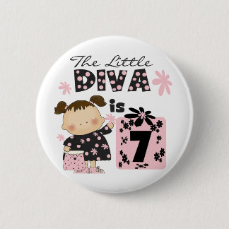 Chapa Redonda De 5 Cm 7mas camisetas y regalos del cumpleaños de la