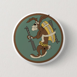 Chapa Redonda De 5 Cm 7mo Escuadrilla del cargo del combate, WWII