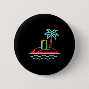 Chapa Redonda De 5 Cm 80s vintage cerveza retro signo estilo miami hawai