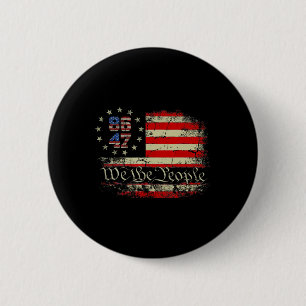 Chapa Redonda De 5 Cm 8647 Trump 86 47 Bandera de EE. UU. Nosotros El Pu