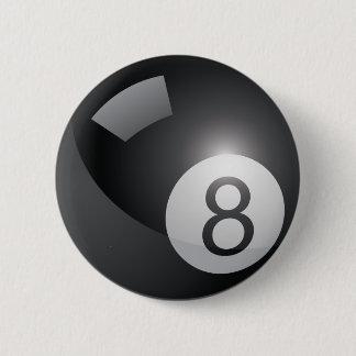 Chapa Redonda De 5 Cm 8 Ball