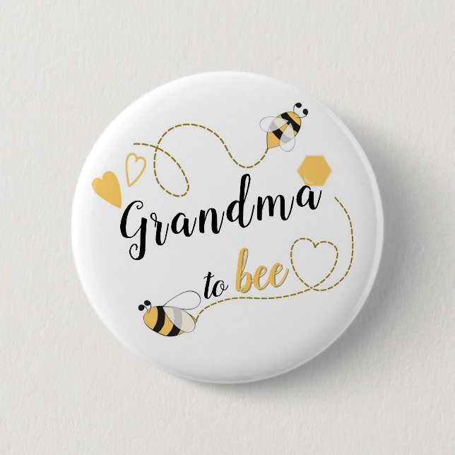 Chapa Redonda De 5 Cm a Bee (Anverso)
