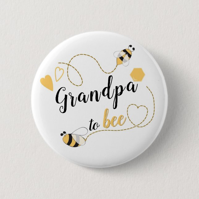 Chapa Redonda De 5 Cm a Bee (Anverso)