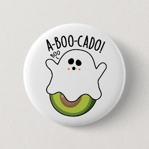 Chapa Redonda De 5 Cm A-boo-cado Funny Aguacate Pun
