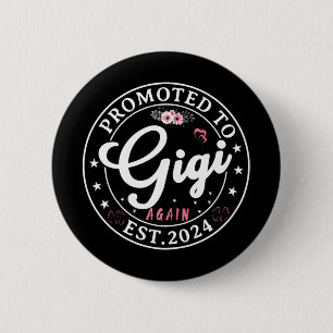Chapa Redonda De 5 Cm A Gigi De Nuevo Est 2024 Invitación De Embarazo