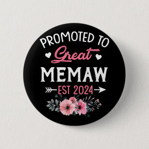 Chapa Redonda De 5 Cm A la flor del Gran Memaw Est 2024