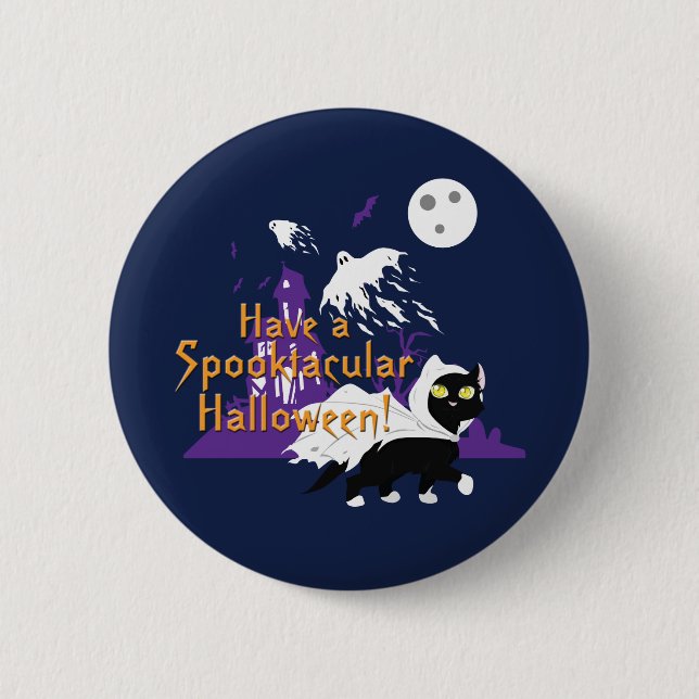Chapa Redonda De 5 Cm A Spooktacular Halloween (Anverso)