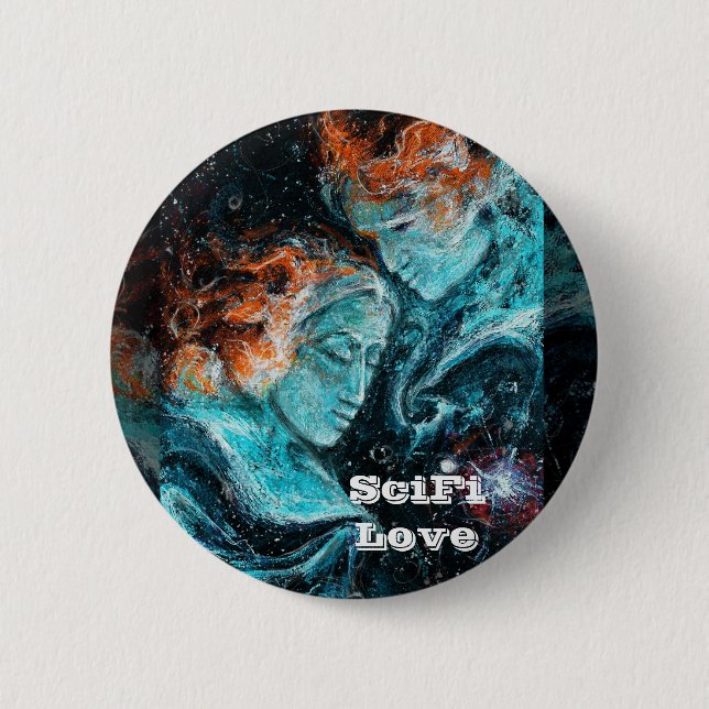 Chapa Redonda De 5 Cm A través del espacio (Anverso)