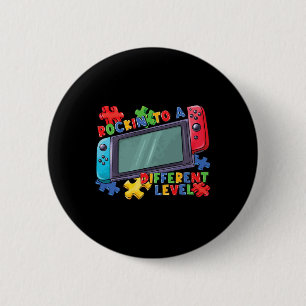 Chapa Redonda De 5 Cm A Un Nivel Diferente Gamer De Videojuegos 2024 Aut