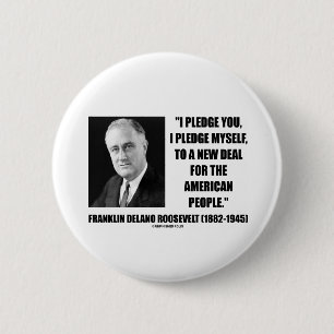 Chapa Redonda De 5 Cm A un nuevo contrato para la gente americana