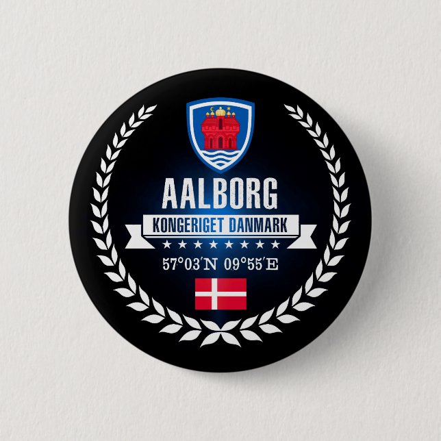 Chapa Redonda De 5 Cm Aalborg (Anverso)