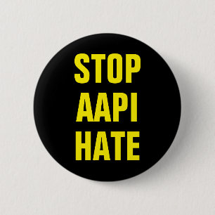 Chapa Redonda De 5 Cm AAPI Stop Asian Hate