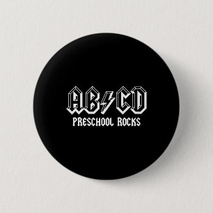 Chapa Redonda De 5 Cm Abcd Rocks vuelve al colegio Preescolar Rocks dive