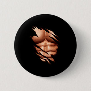 Chapa Redonda De 5 Cm Abdominales Rotos Clic Divertido
