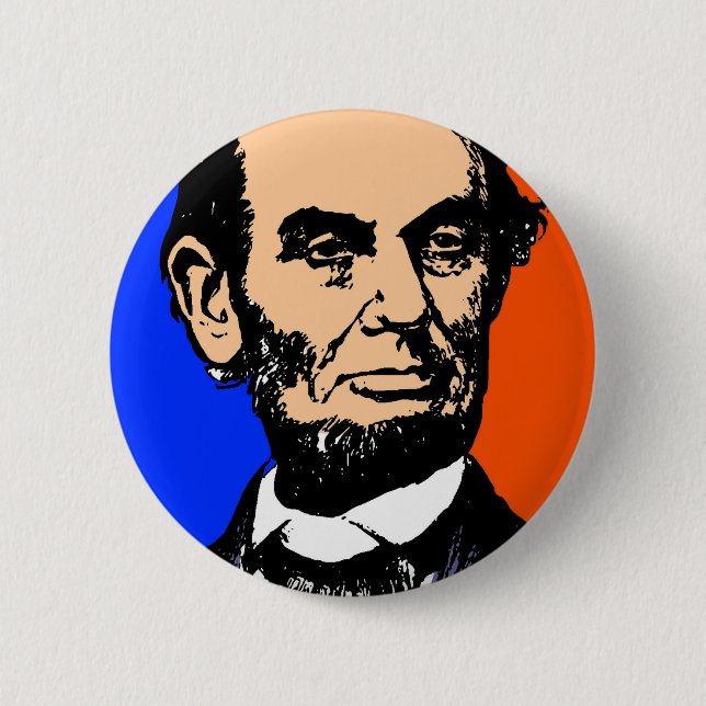 CHAPA REDONDA DE 5 CM ABE LINCOLN (2) (Anverso)