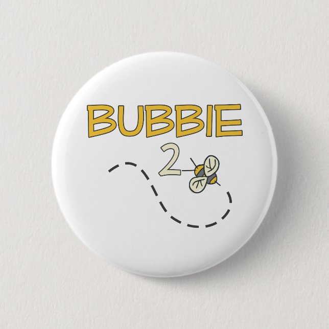 Chapa Redonda De 5 Cm Abeja de Bubbie 2 (Anverso)