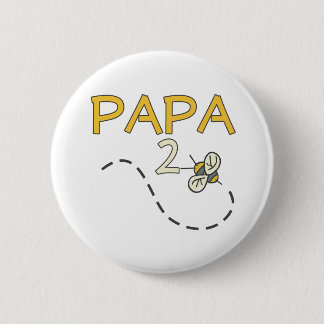 Chapa Redonda De 5 Cm Abeja de la papá 2