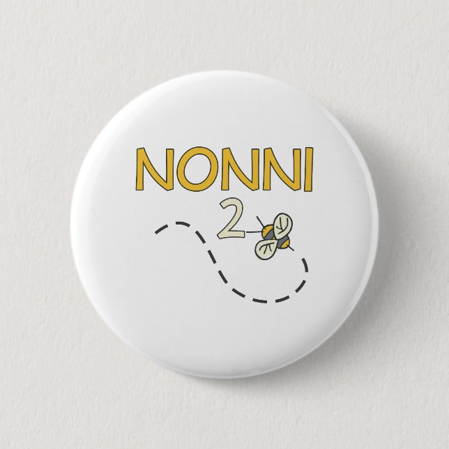 Chapa Redonda De 5 Cm Abeja de Nonni 2 (Anverso)