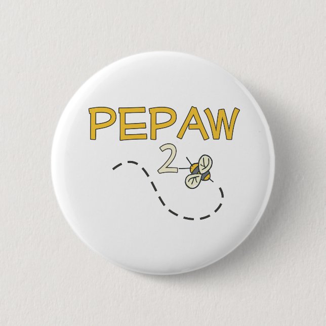 Chapa Redonda De 5 Cm Abeja de Pepaw 2 (Anverso)