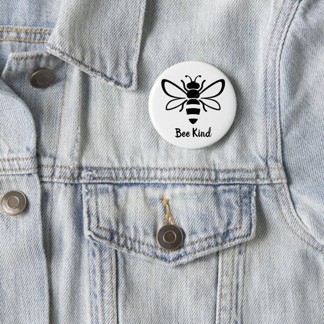 Chapa Redonda De 5 Cm Abeja ilustrada (In situ)