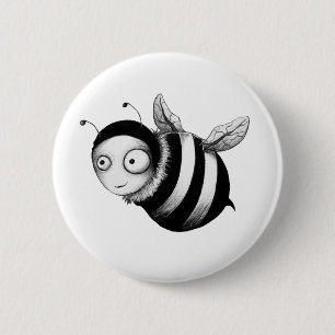 Chapa Redonda De 5 Cm Abeja loca