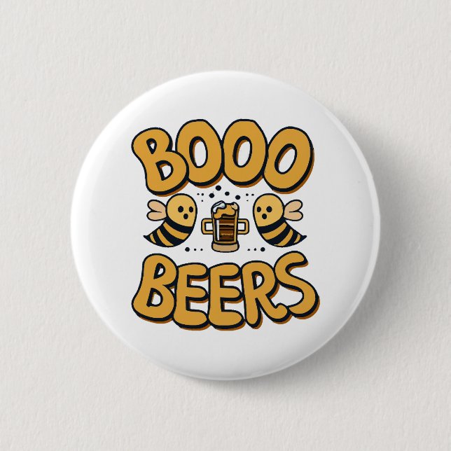 Chapa Redonda De 5 Cm Abejas Boo (Anverso)