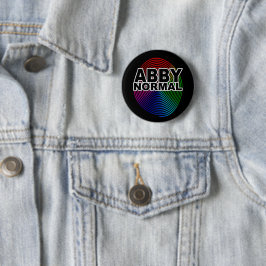 Chapa Redonda De 5 Cm Abnormal Abby Normal Colorida Espiral Warped Loco