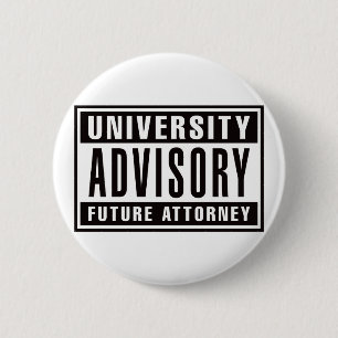 Chapa Redonda De 5 Cm Abogado futuro consultivo de la universidad