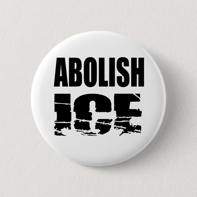 Chapa Redonda De 5 Cm Abolir ICE (Anverso)