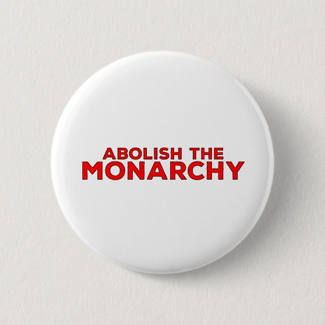 Chapa Redonda De 5 Cm Abolir la monarquía (Anverso)