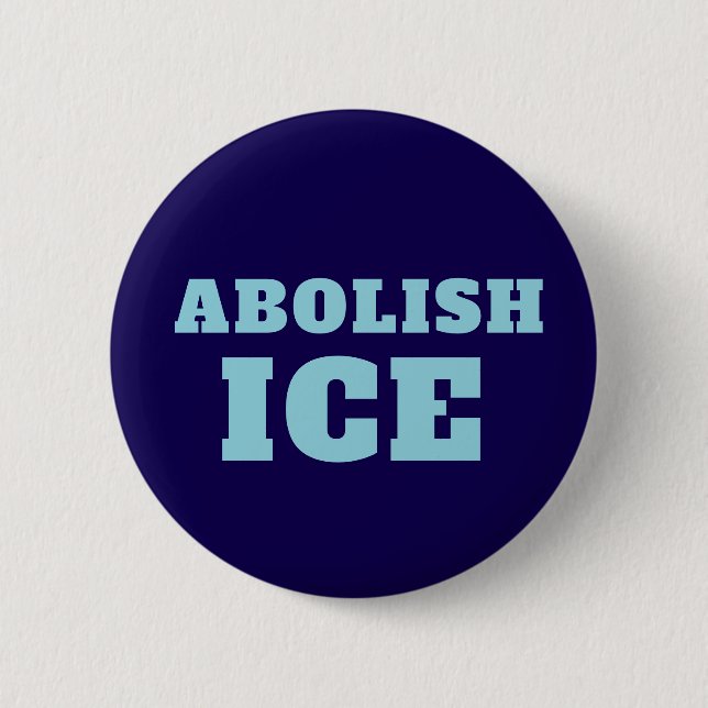 Chapa Redonda De 5 Cm Abolish ICE Protest Sticker Decal  (Anverso)