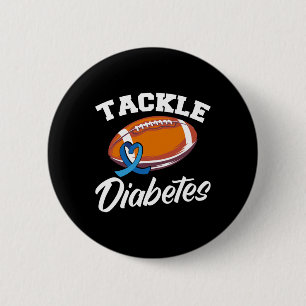 Chapa Redonda De 5 Cm Abordar la diabetes del guerrero del T1d para la d