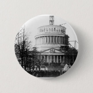 Chapa Redonda De 5 Cm Abraham Lincoln, discurso inaugural, el 4 de marzo