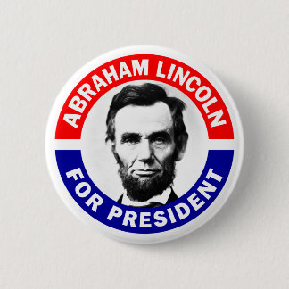Chapa Redonda De 5 Cm Abraham Lincoln Presidente