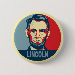 Chapa Redonda De 5 Cm Abraham Lincoln USA Presidente Hope