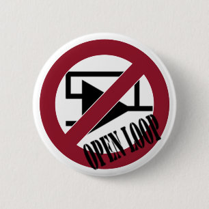 Chapa Redonda De 5 Cm Abrir bucle