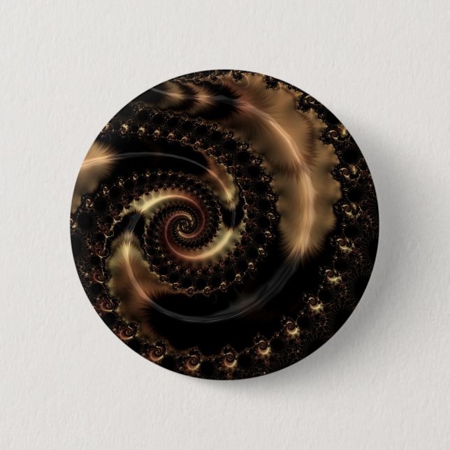 Chapa Redonda De 5 Cm Abstract fractal patterns and shapes. Fractal (Anverso)