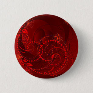 Chapa Redonda De 5 Cm abstracto rojo