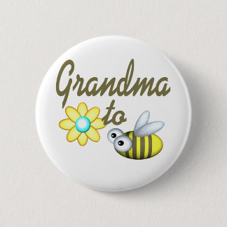 Chapa Redonda De 5 Cm Abuela a abeja