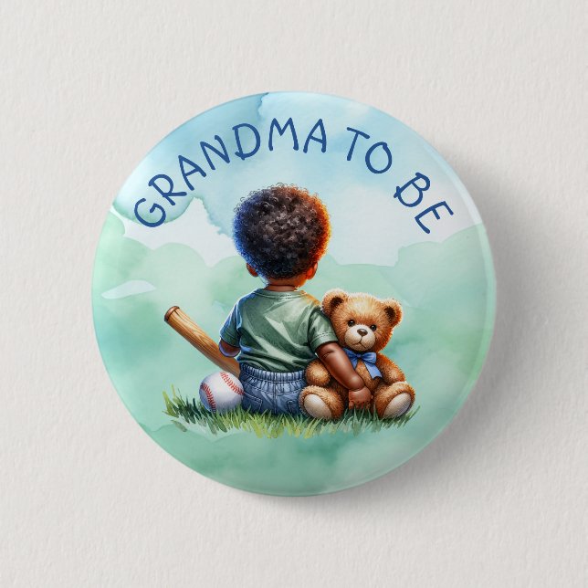 Chapa Redonda De 5 Cm Abuela a ser | BABY SHOWER (Anverso)