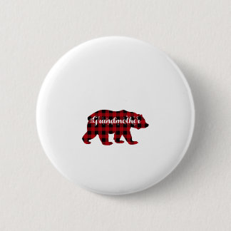 Chapa Redonda De 5 Cm Abuela Bear Búfalo Familia Matemática Rojo