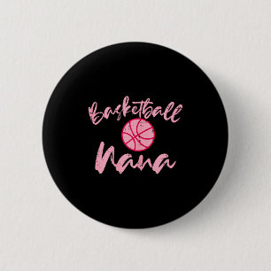 Chapa Redonda De 5 Cm Abuela de baloncesto nana mamá abuela linda deport