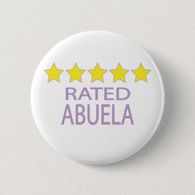 Chapa Redonda De 5 Cm Abuela de cinco estrellas (Anverso)