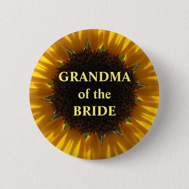 Chapa Redonda De 5 Cm Abuela de la novia (Anverso)