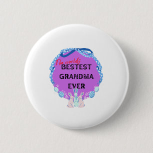 Chapa Redonda De 5 Cm Abuela del mundo la mejor jamás
