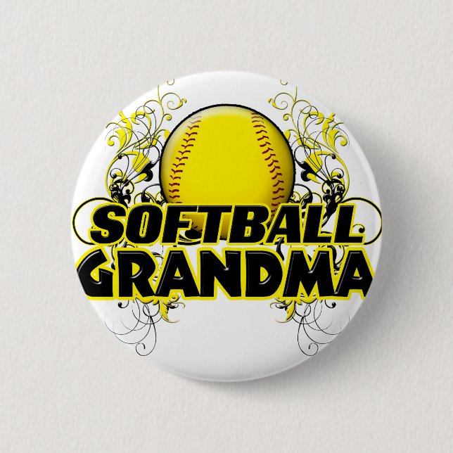 Chapa Redonda De 5 Cm Abuela del softball (cruz) .png (Anverso)