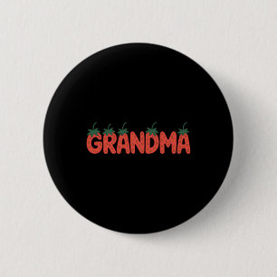 Chapa Redonda De 5 Cm Abuela Fresa Frutas de Verano - Grandes Madres