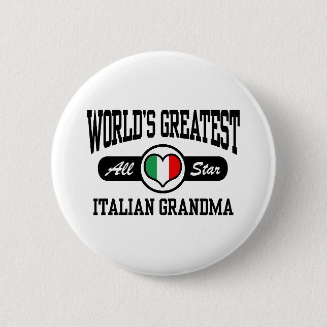 Chapa Redonda De 5 Cm Abuela italiana (Anverso)